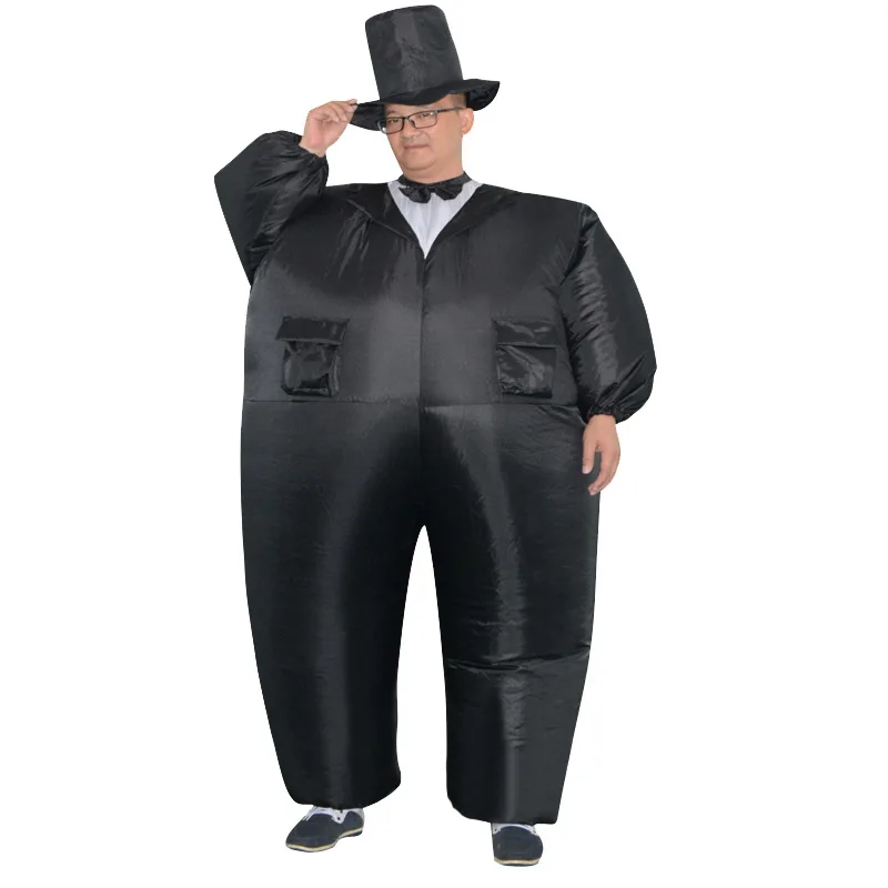 Gentleman Inflatable Costume Funny Groom Cosplay Halloween Party Dress Up Suit Women Men Wedding Outfit Party Show Wear