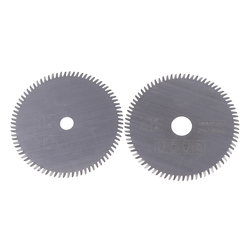 85mm Mini Circular Saw Blade 10/15mm 80T Electric Cutting Disc Wood/Metal Cutting Disc Power Tools Accessories