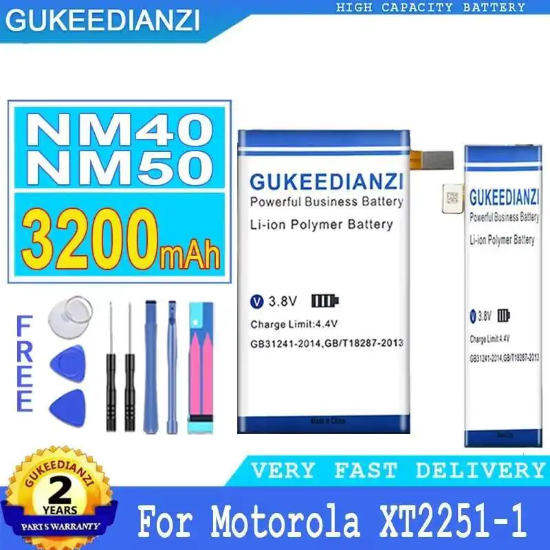 

NM40+NM50 High-Efficiency For Motorola Moto XT2251-1 High Performance 2900Mah 3200Mah Mobile Phone Battery