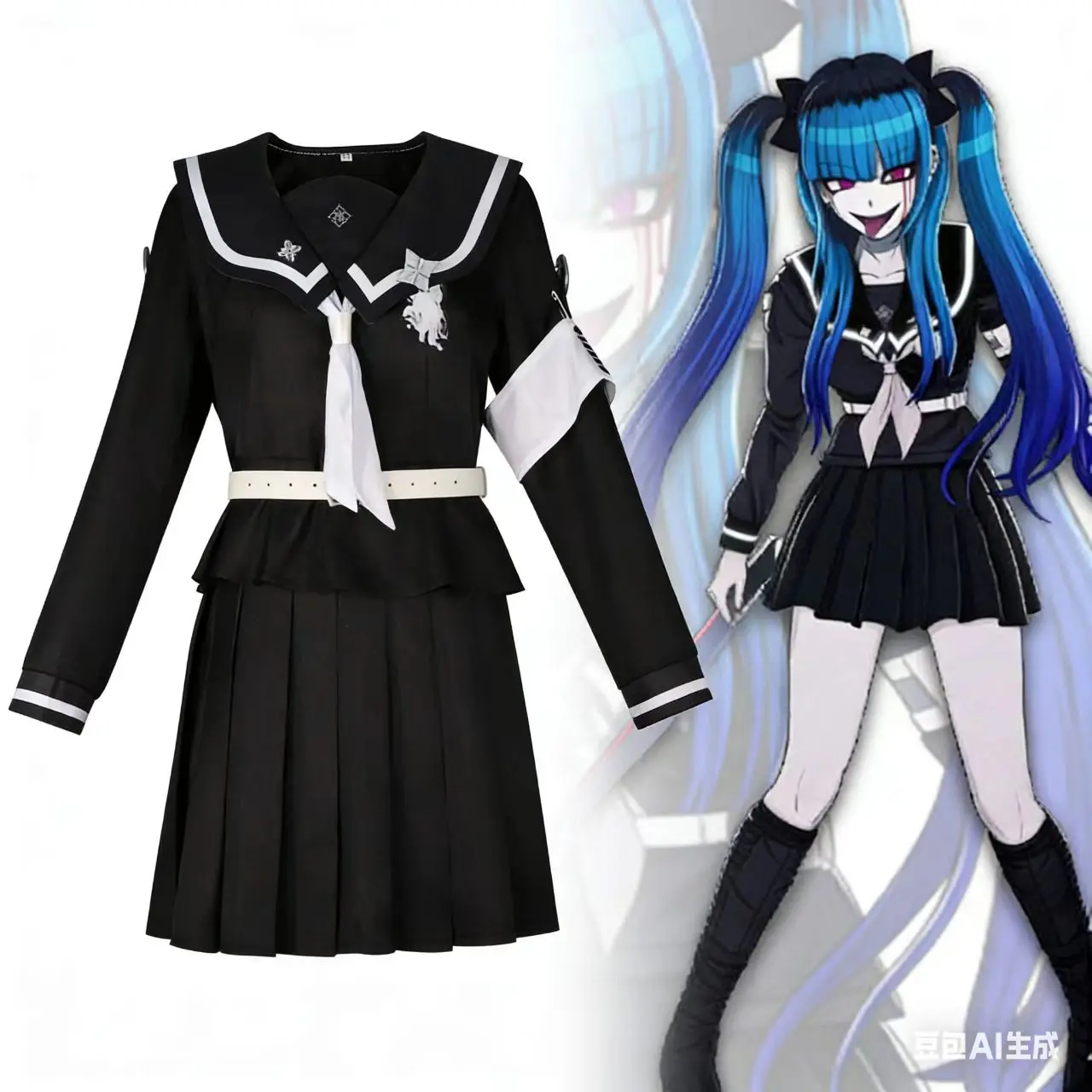 

The Hundred Line Amemiya Netami Cosplay Costume Game Anime Role Outfit Full Set For Women Halloween Party Performance Costume