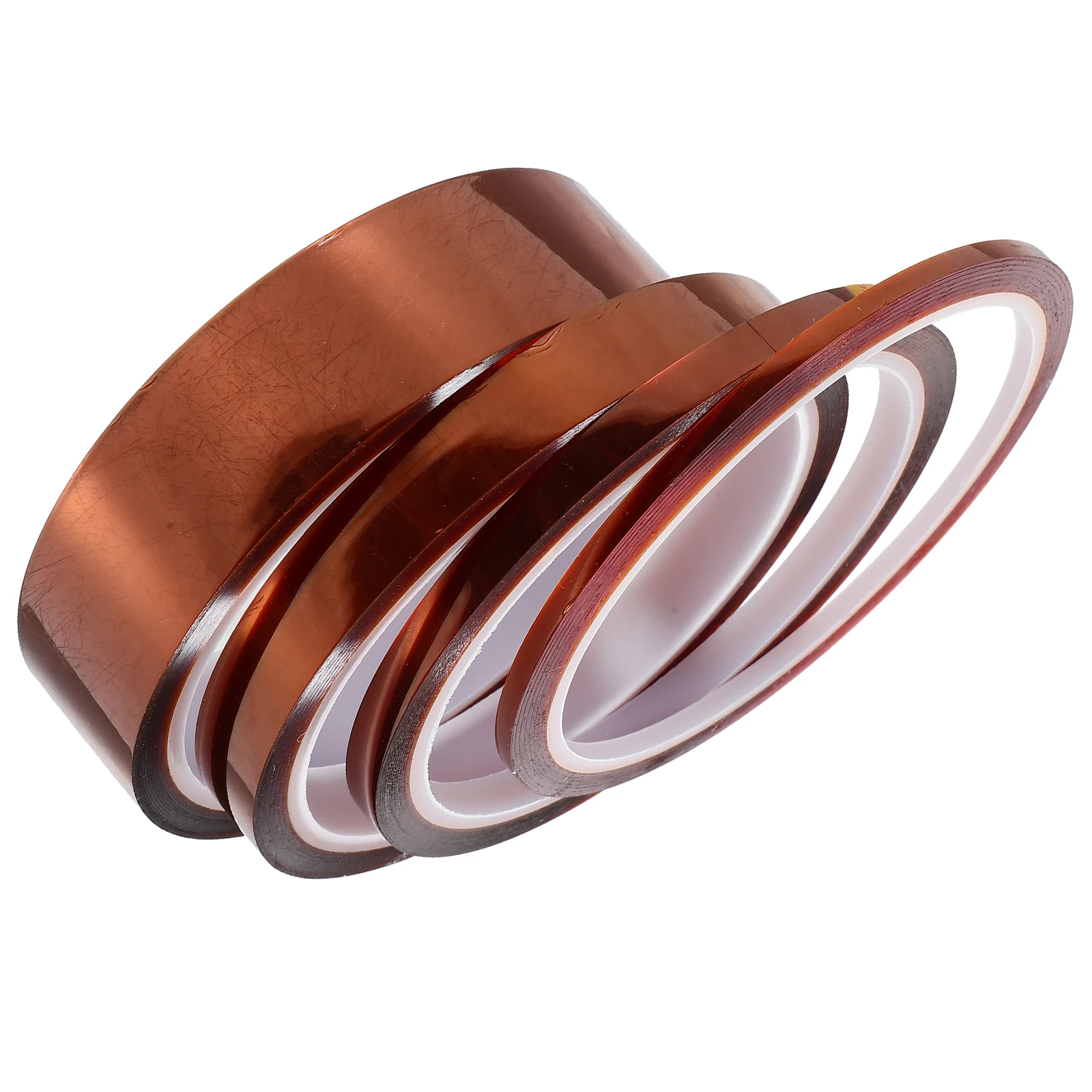 

4 Rolls High Temp Tape Heat Resistant for Masking Automotive Sensor Manifolds Circuit Boards Fiber Optics Easy Clean No Residue