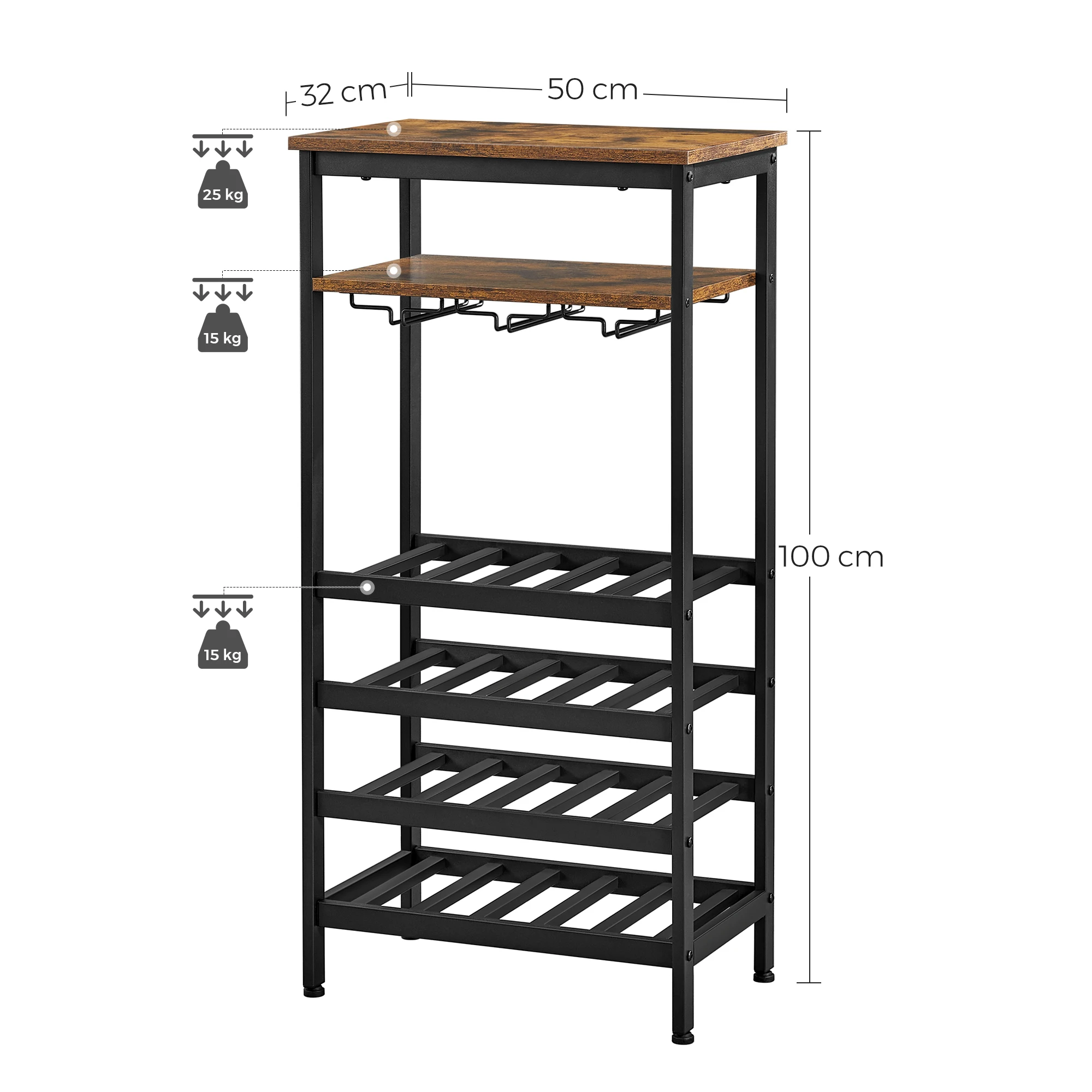 Rak Penyimpanan Dapur Grosir Rak Display Botol Anggur Kustom Rak Anggur Tempat Anggur Berdiri Bebas