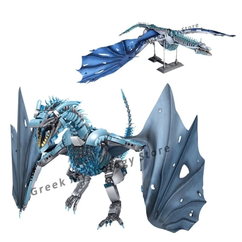 

New Game Of Thronesed Frost Wyrms Building Block Model Toy Frost Wyrms Ornament Collection Building Block Model Toy For Kid Gift