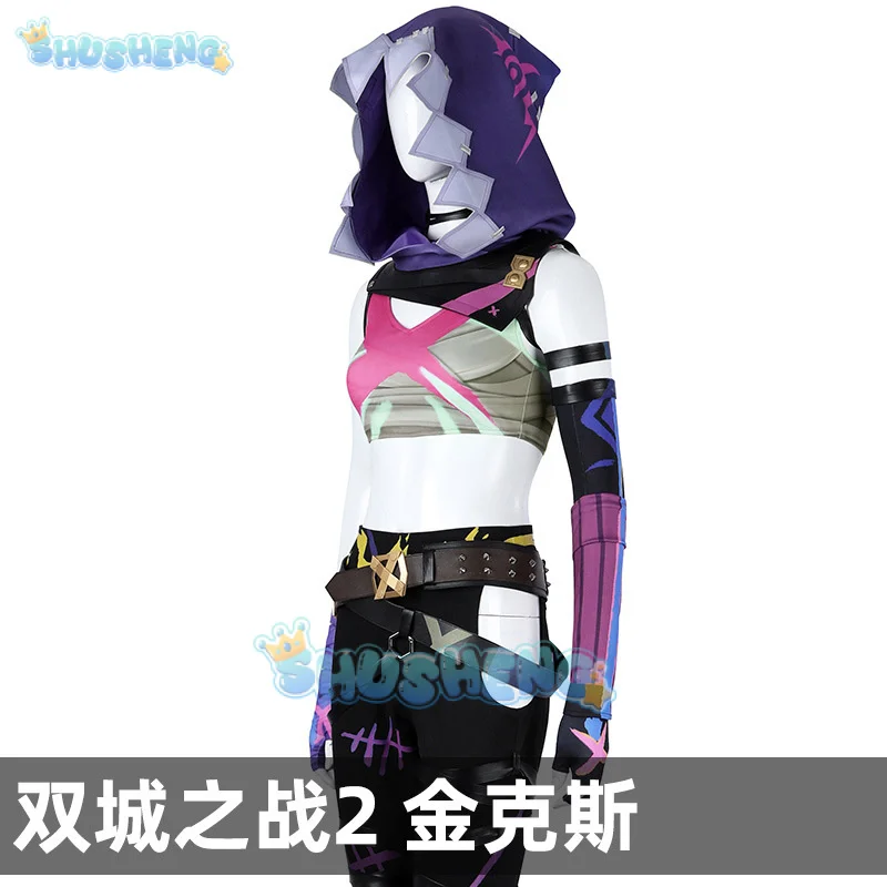 LoL Arcane 2 Jinx Cosplay disfraz uniforme Halloween carnaval fiesta Navidad juego ropa de rol Shusheng