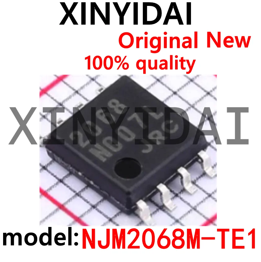 

10PCS New original 2068 NJM2068M-TE1 NJM2068M NJM2068 JRC2068 DMP-8 Low noise dual operational amplifier chip In stock