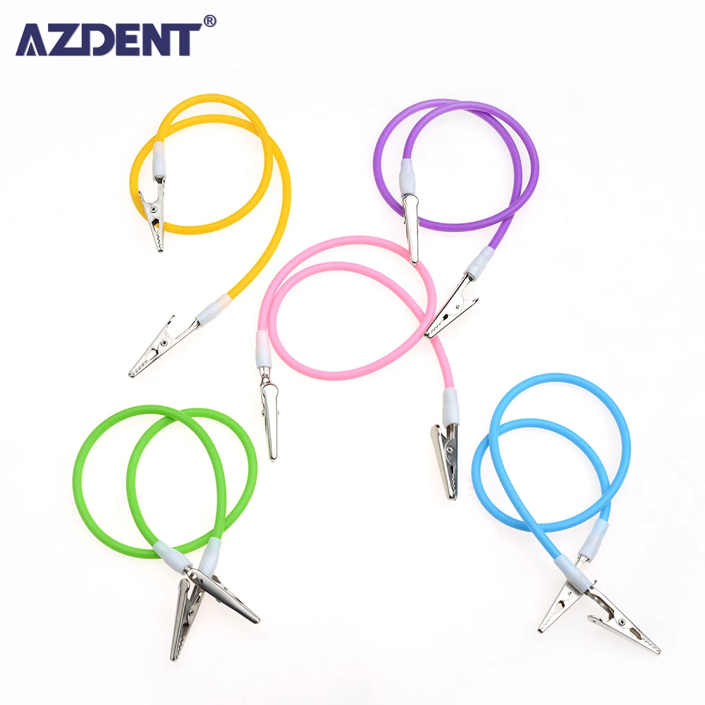 

AZDENT Dental Scarf Clip Silicone Napkin Holders Bib Clips Cord Length 50cm Dental Consumables Autoclavable