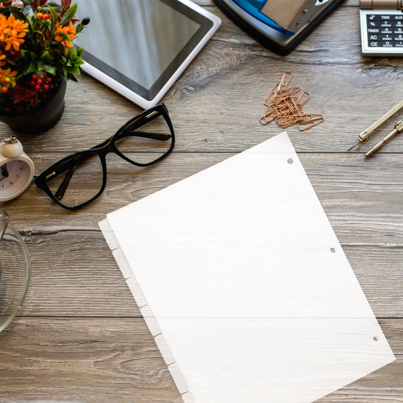 

1pcs Notebook Dividers Pp Material Page Markers For Journals Binders Reports Aesthetic Divider Tabs Plastic Loose-Leaf