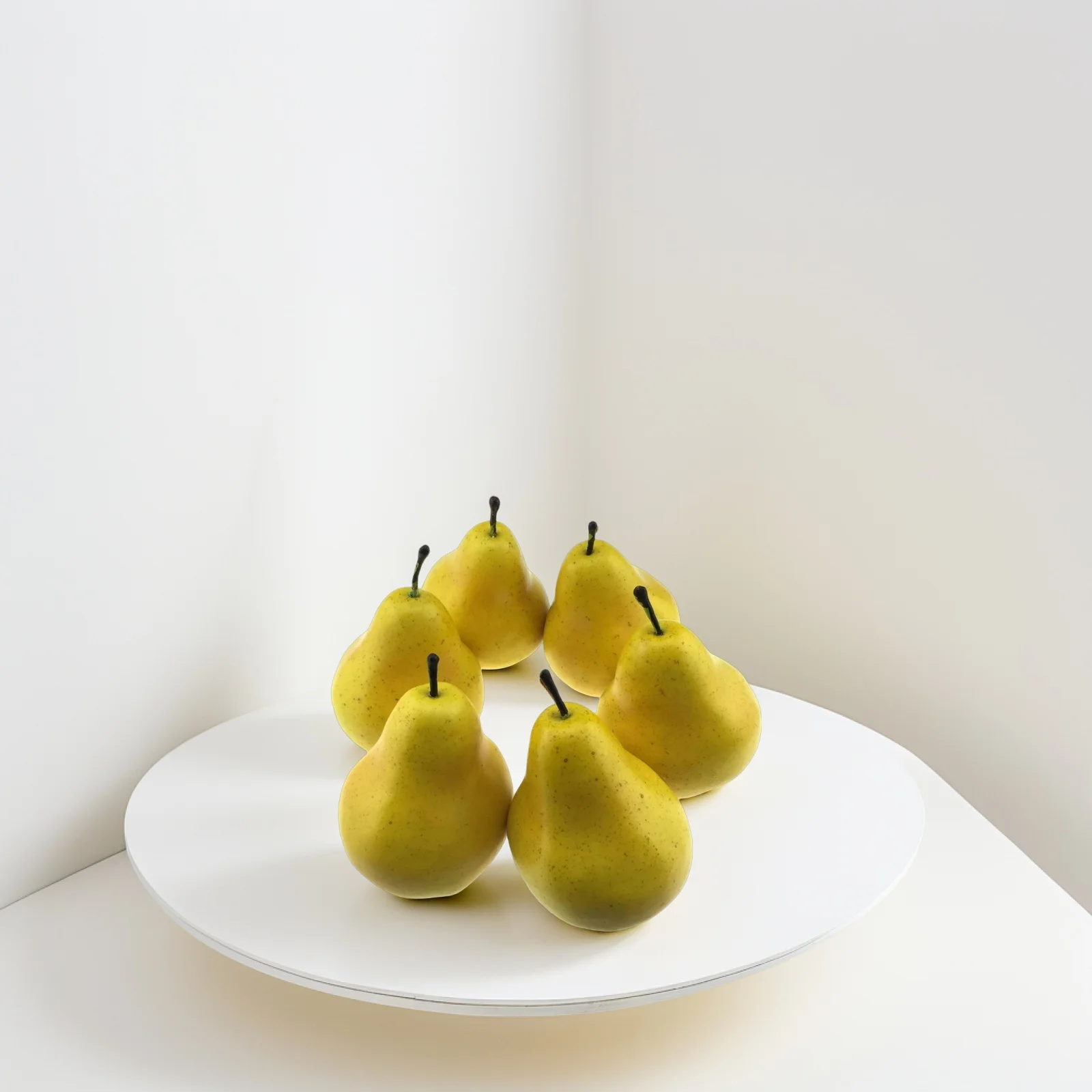 6 قطع من حلي الكمثرى المزيفة، ديكور واقعي لمحاكاة الكمثرى للمنزل ورياض الأطفال والفصول الدراسية، دعائم تزيين للصور #5