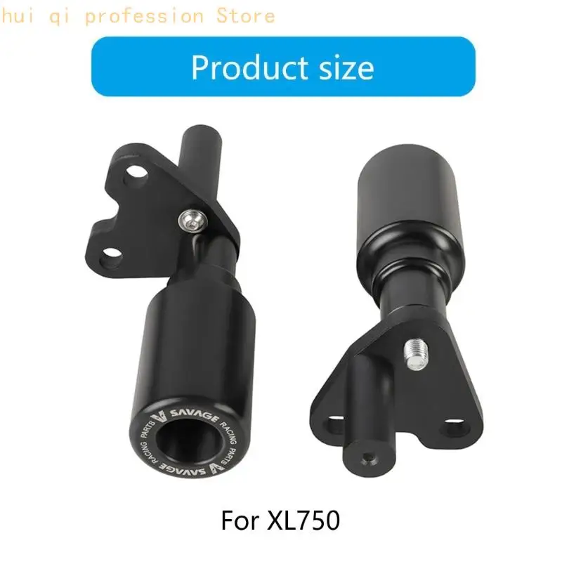 Rahmen-Crashpad-Paar für XL750 und CB750, schwarzes POM-Seitenset H8WE – Detail 6