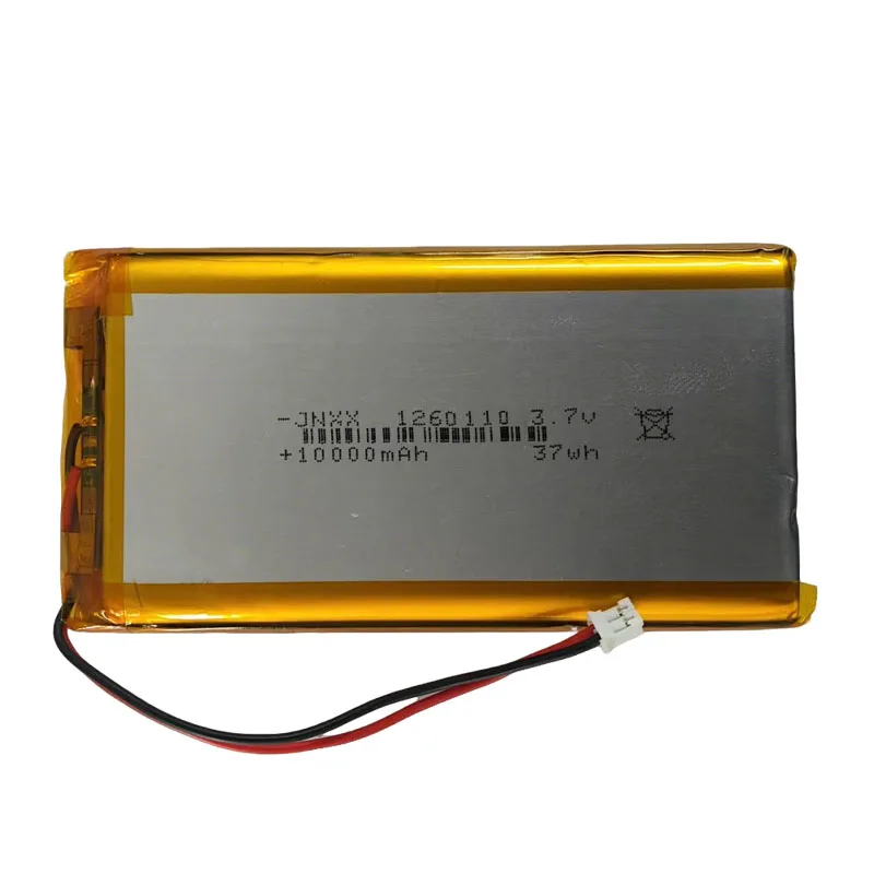 1260110 10000mAh rechargeable polymer lithium battery 3.7V suitable for laptop DIY GPS mobile power supply large capacity
