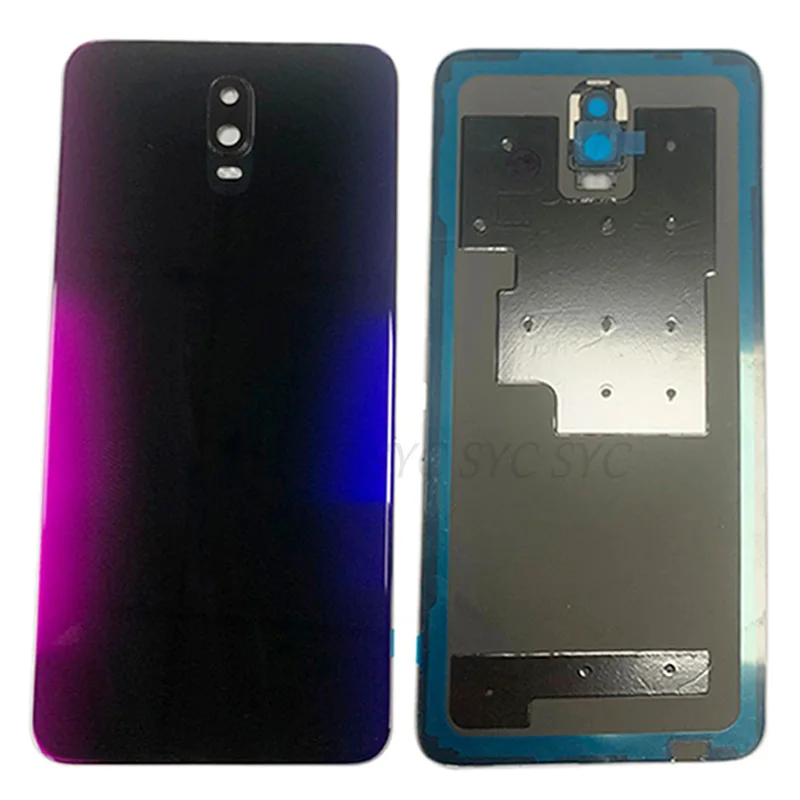 Couvercle de batterie d'origine pour OPPO R17, boîtier de porte arrière, couvercle arrière avec objectif d'appareil photo, pièces de réparation de logo