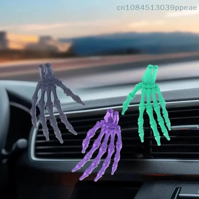 2 Pcs 3D Printed Plastic Scary Decoration Halloween Skeleton Hand Prop For Haunted House Horror Party Table Display Ghost
