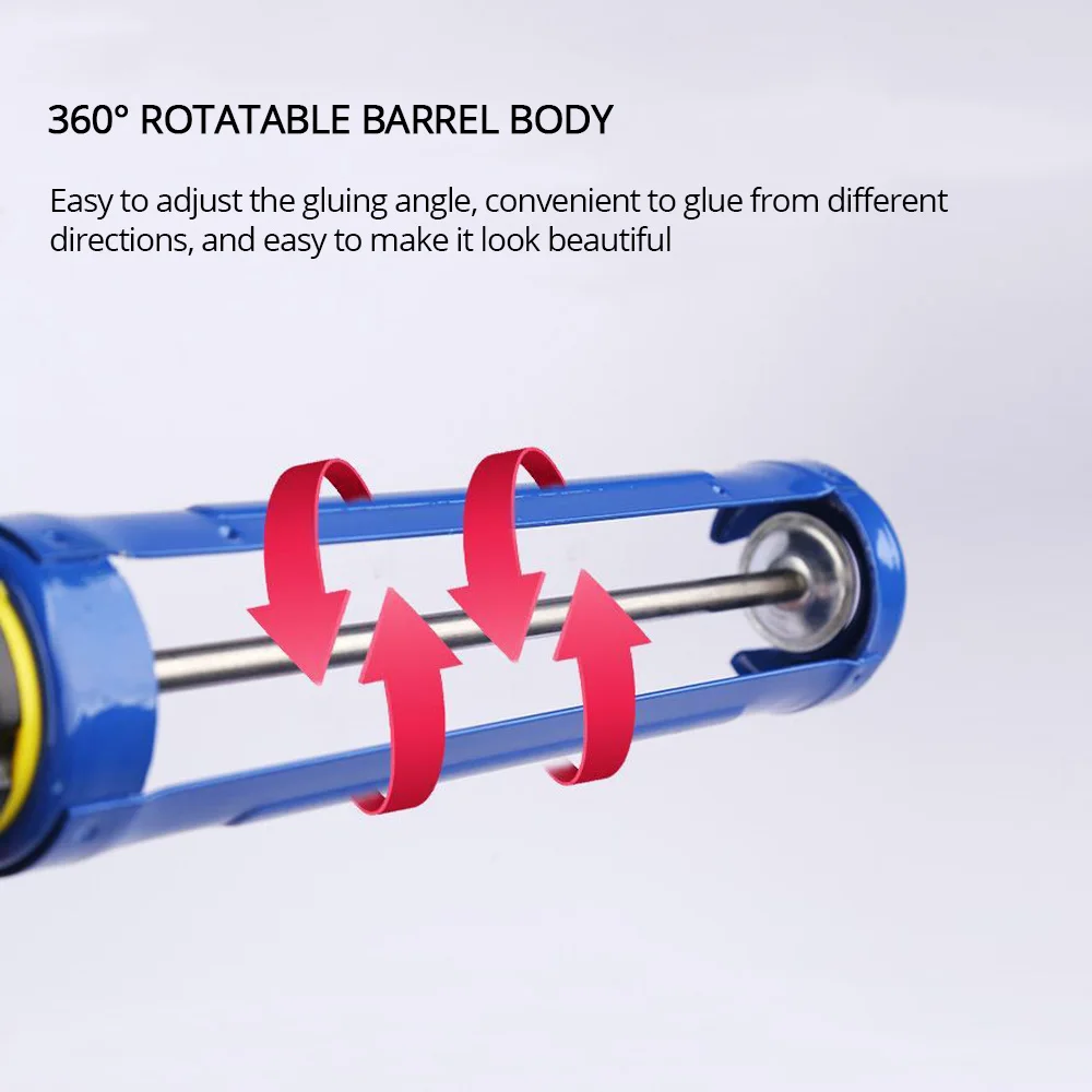 3 Bearings Drip-Free Caulking Gun Household Manual Sealant Gun Professional Glass Caulking Gun Without Adhesive