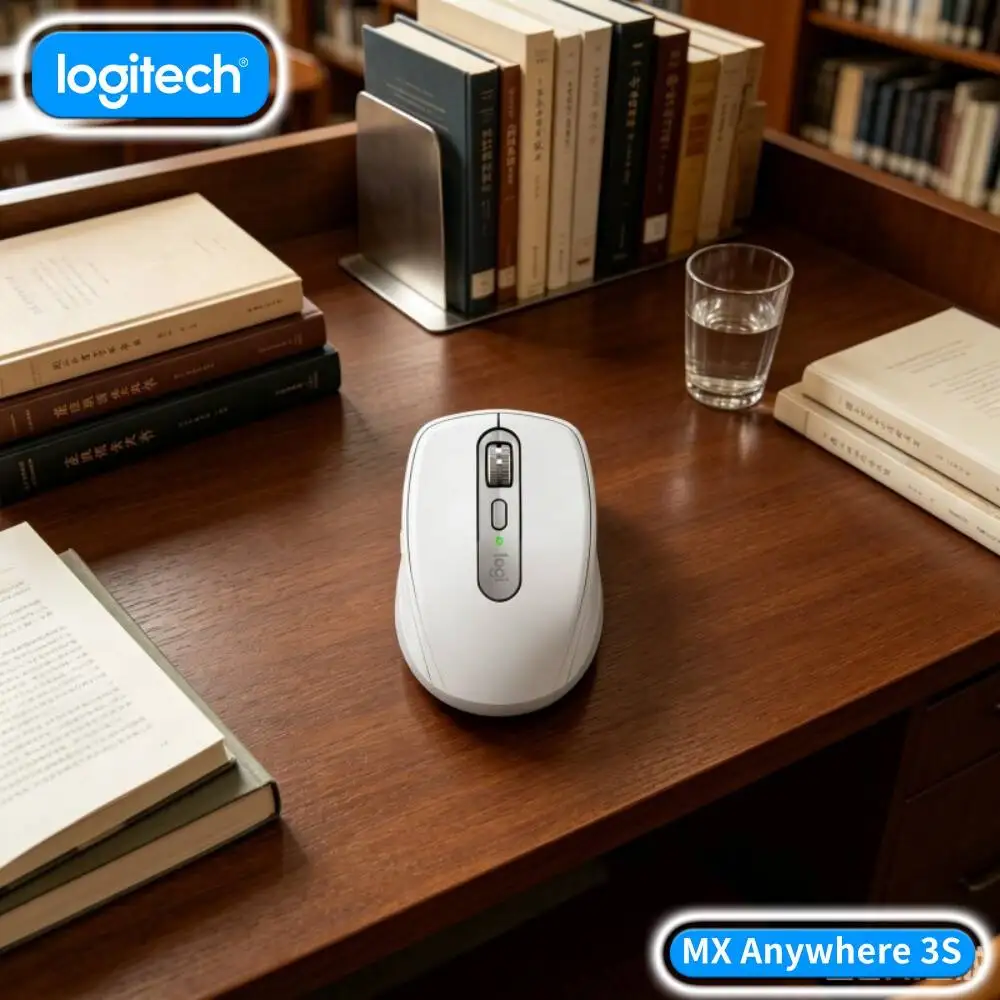 Productivity MX Anywhere 3S - 8K DPI, MagSpeed Wheel, 3-Device Connect, Perfect for Book Marketing Plan & Daily Task