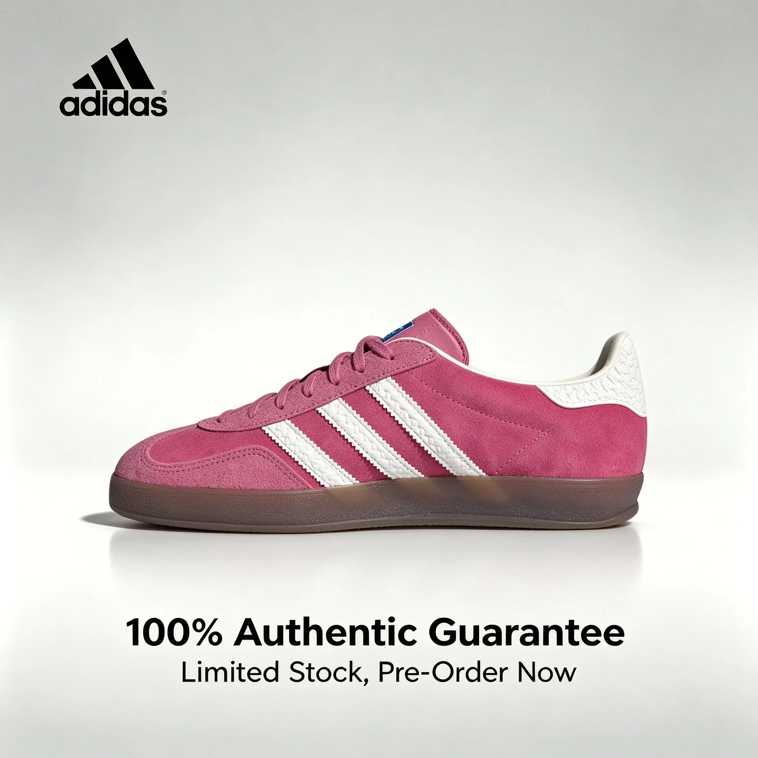 adidas Originals GAZELLE INDOOR nubuck leather and synthetic leather versatile low-top casual sneakers unisex IF1809