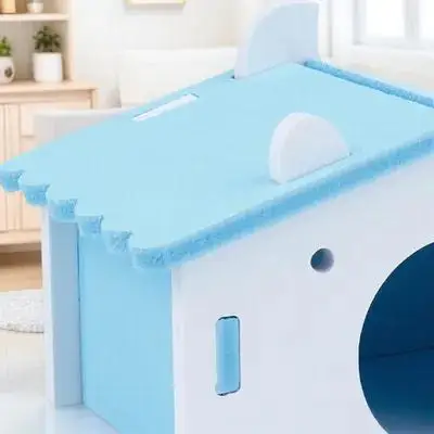 

1Pcs Hamster House Ecological Nest Breathable Lightweight Pet Sleeping Bed Small Animal Hideout Hamster House Pet Nest