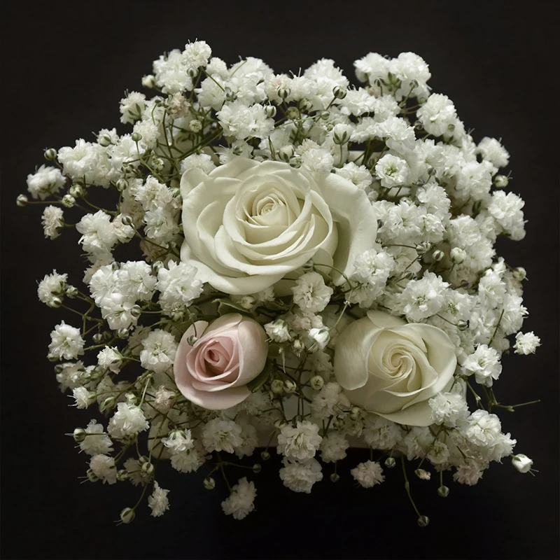 30 Köpfe 29 cm Babys Atem Künstliche Blumen Kunststoff Schleierkraut DIY Blumensträuße Arrangement für Hochzeit Heimdekoration