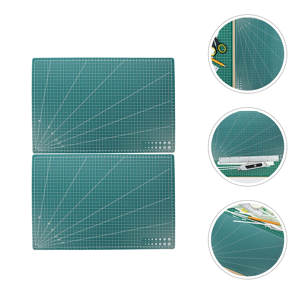 

2pcs Plastic Cutting For Engraving Non-Slip Durable Craft Double-Sided Diy Art Mat Sewing Crafts Pad Protection Cutting Board