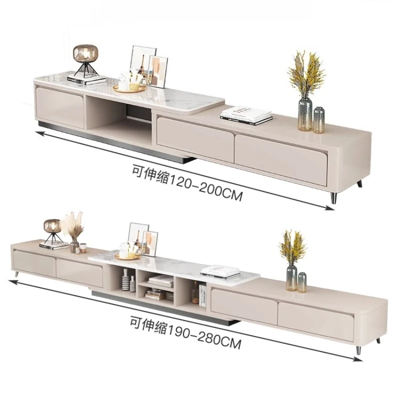 수직 접이식 TV 스탠드 캐비닛 모던 수납형 거실 TV 스탠드 서랍 디자인 텔레비전 스탠드 가구