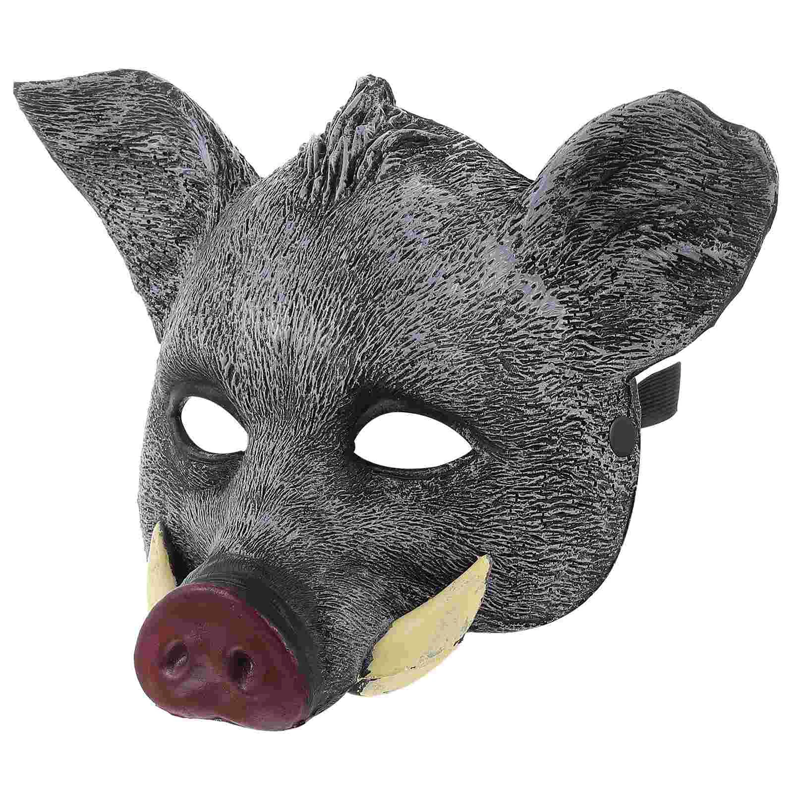 Masquerade Mask Cosplay Boar Skull Halloween Props for Party Fox Black Miss Costumes