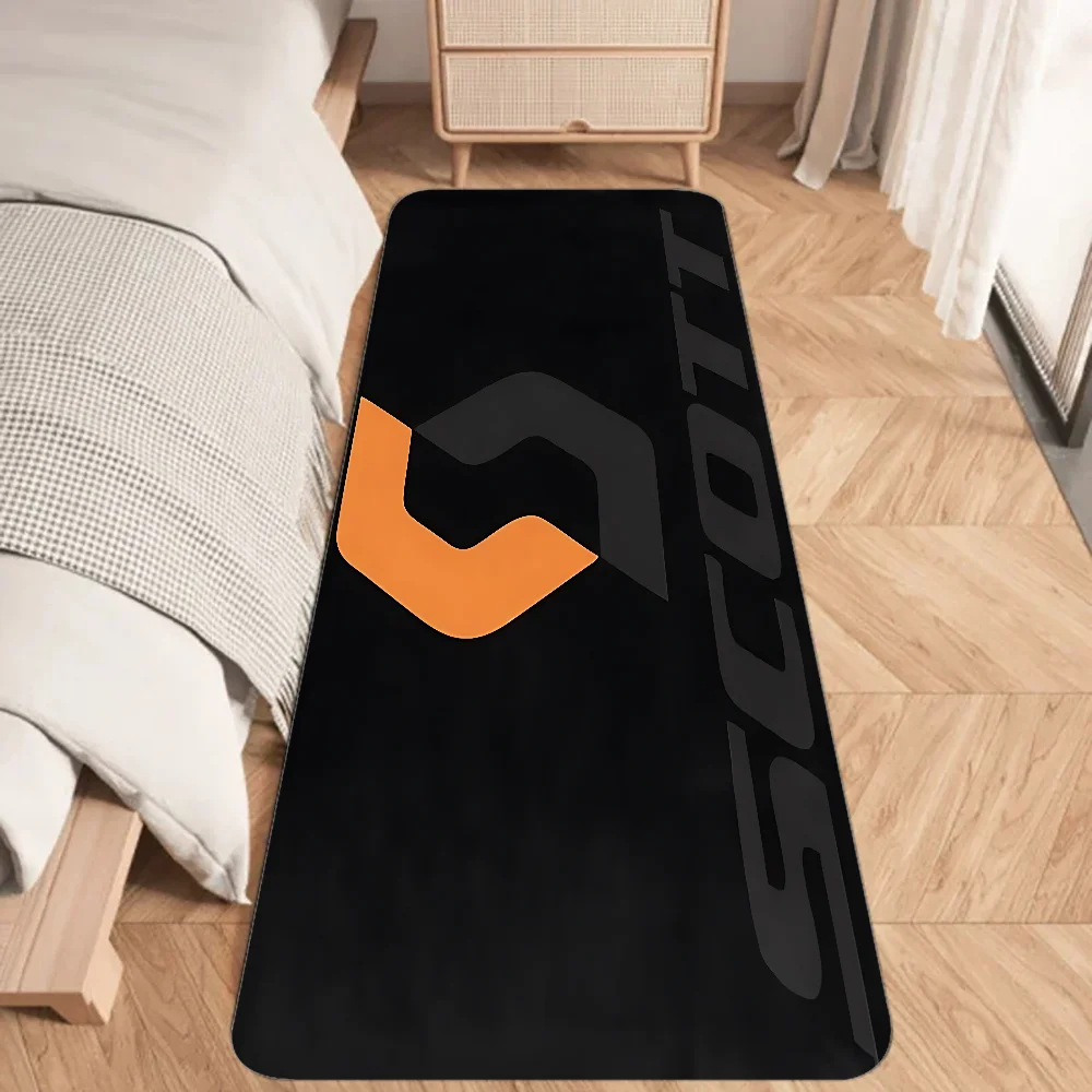 Scott Bike Logo  Floor Mat Graphic Printed Flannel Doormats for Bathroom Kitchen Entrance Carpet Home Decor