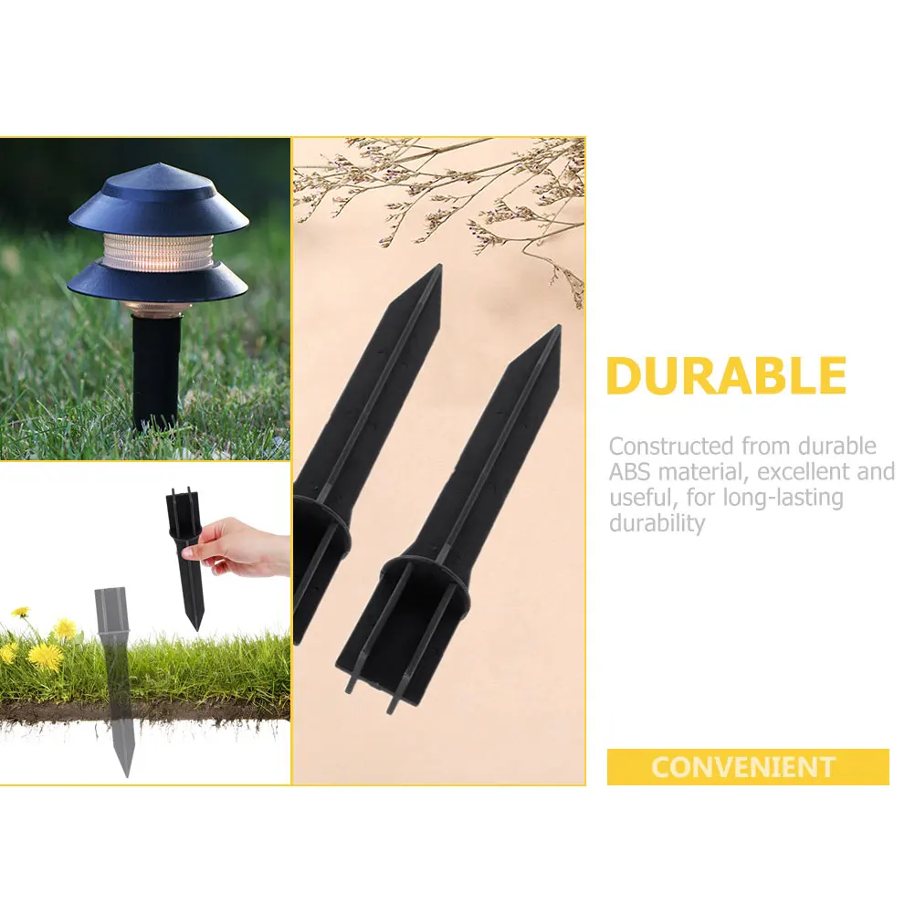 

10pcs Solar Light Stakes Replacement Parts ABS Plastic Landscape Lighting Accessories for Yard Path Garden Torch Stand