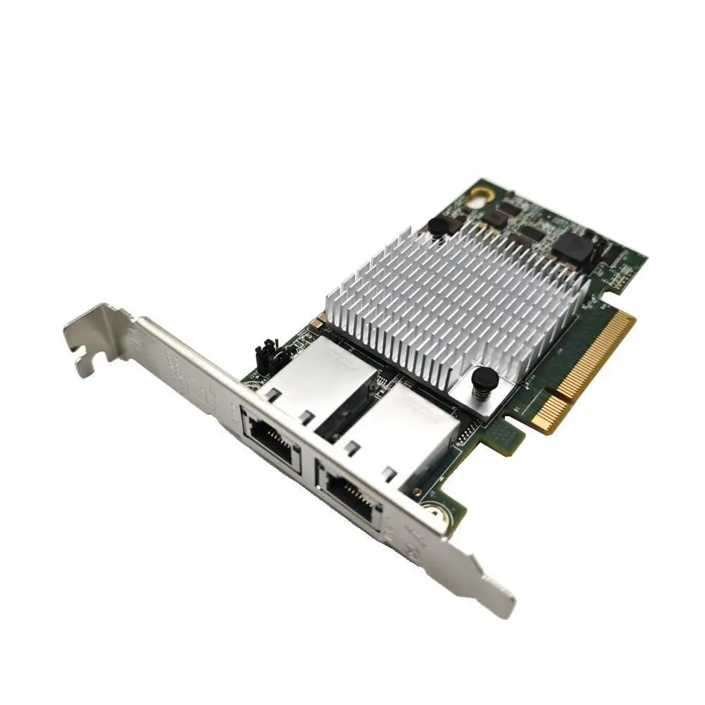 Scheda Ethernet a doppia porta 10G 10G X540-T2 PCIE-X8 adattatore di estensione Nework 2 porte RJ45 Controller LAN per PC cablato PCIE X16