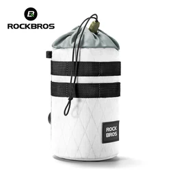 ROCKBROS Bicycle Bag Cycling Handlebar Bags Water Bottle Carrier Holder Wide Reflective Strap Scooter Bike Hang Bag Accessories
