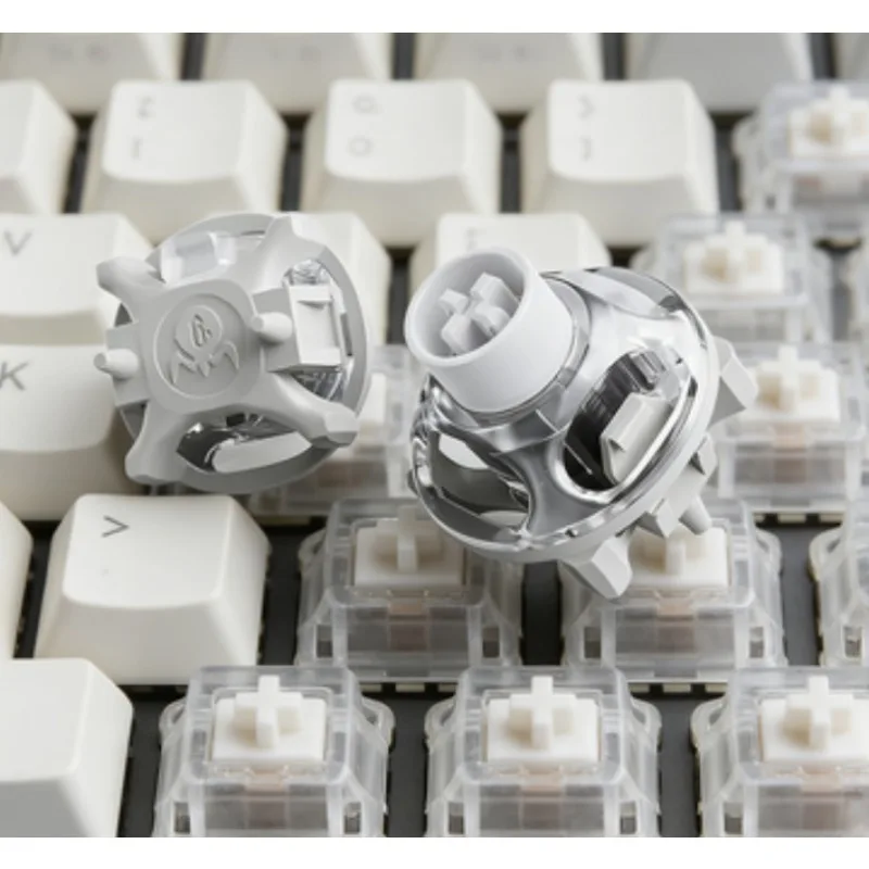 Silver Mist Magnetic Switch Deep Clacky Sound Hot Swap for UFO 40gf Magnetic Linear Switches for Office Keyboard RGB Accessories