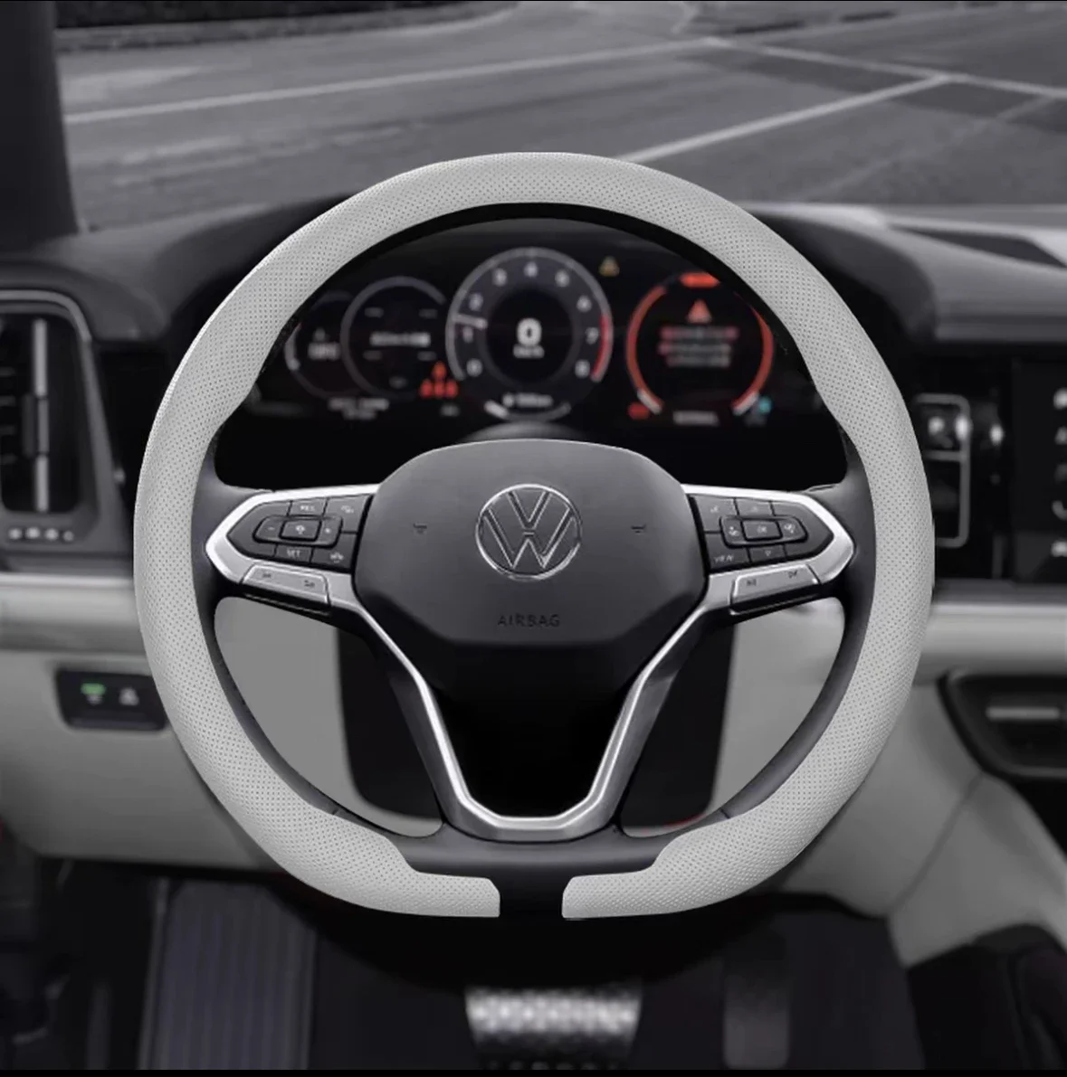 Rutschfester, atmungsaktiver Lenkradbezug Auto-Zubehör für Tesla Model 3, Model X, Model S, Model Y 2019-2026 – Detail 14
