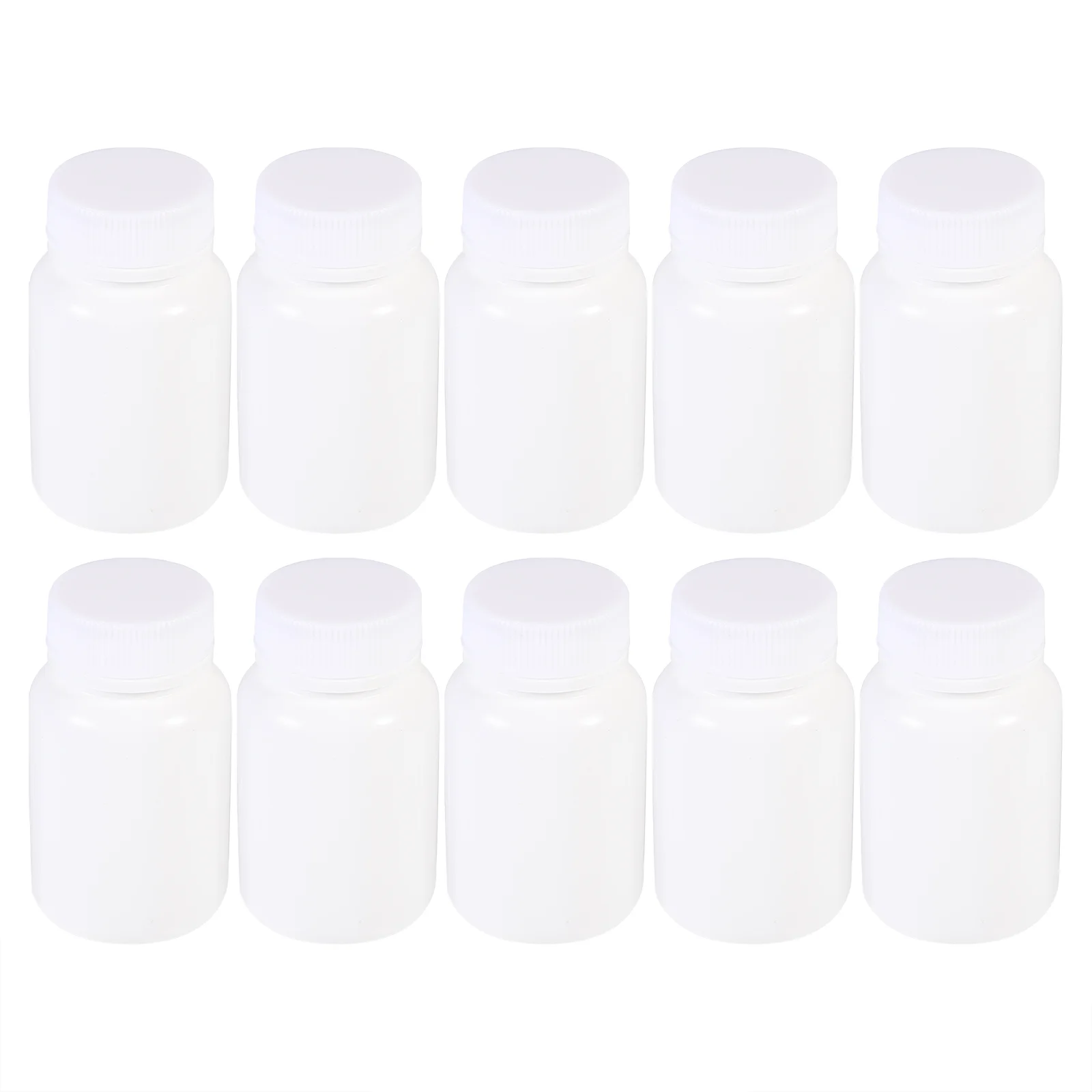 

10 Pcs Plastic Bottle Portable Capsule Bottles Pill Containers Pe Hdpe Empty Vitamin