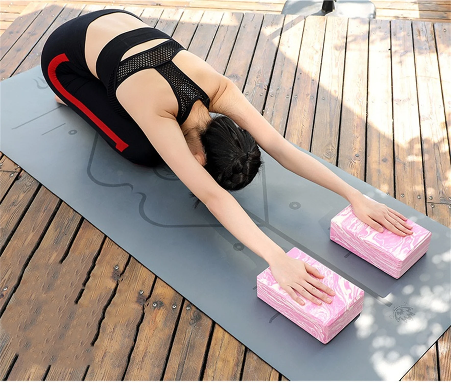 7523 High density EVA Yoga Brick non-slip foam dance fitness special