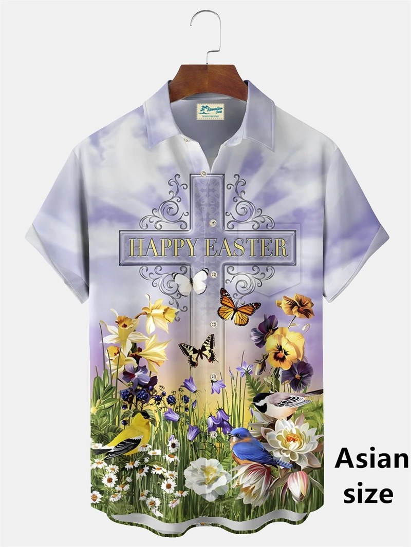 

3D Print Christian Jesus Cross Shirts For Men Women New Trensy Short Sleeve Shirts Summer Easter Day Casual Style Women Blouse