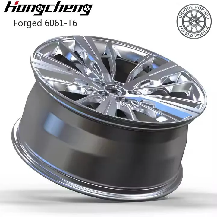 

2026 New Customized Monoblock Chrome Plated Wheel 18 20 22 Inch 5x114.3 Brushed Silver Polished Lip Forged Wheel