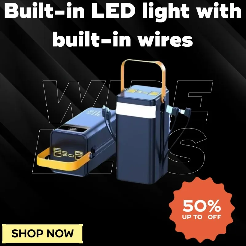 

50000/160000mAh Large Capacity Outdoor Super - Fast Charging with Built - in Cable Portable Power Supply