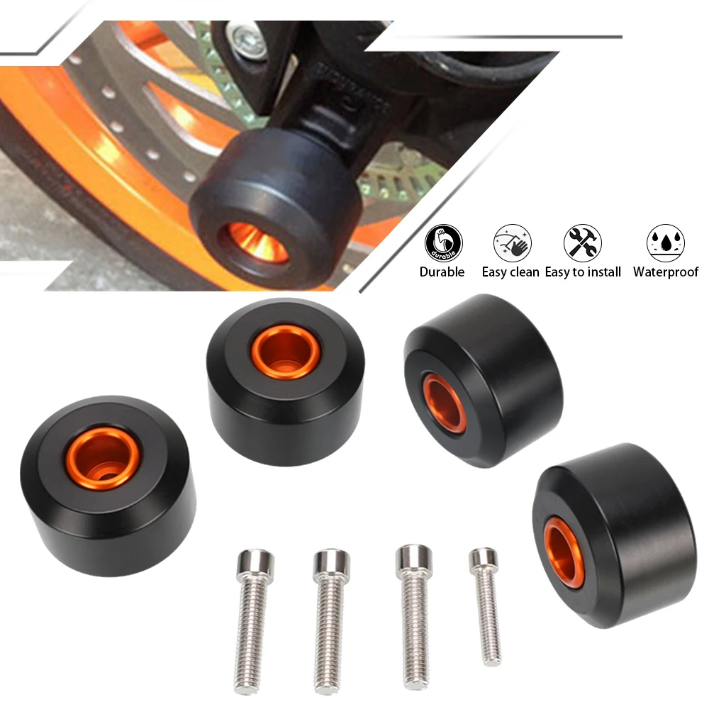 

Front and Rear Fork Wheel Frame Slider Crash Protector Pads Roda For KTM DUKE/RC 125 200 250 390 DUKE125 200 DUKE250 DUKE390