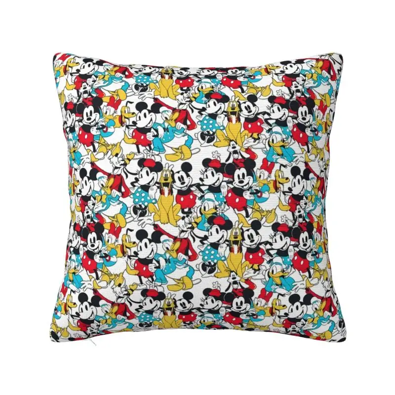 Custom Mickey Mouse Collage Manga Throw Pillowcase Nordic Cushion Cover Square Pillowcase