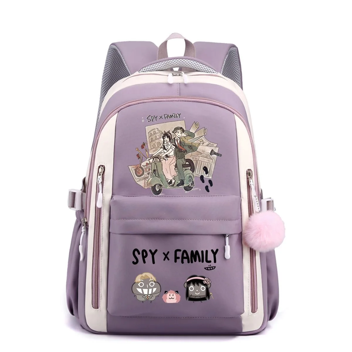 Anime SPY×FAMILY Backpack Anya Forger Twilight Cartoon Print Student Schoolbag Large Capacity Travel Spine Protection Backpack