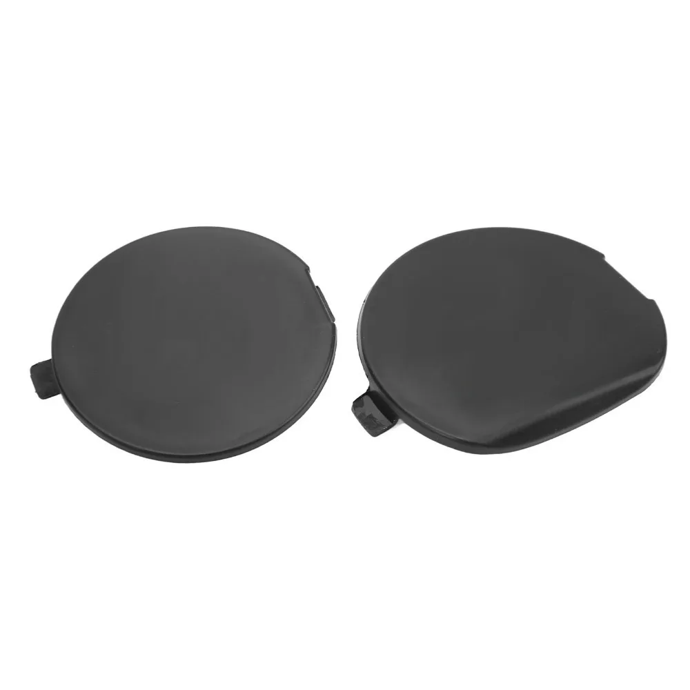 2PCS ABS Tow Hook Cover BHN1 50 EL1 BB，BHN1 50 EK1 BB Black Towing Eye Hook Cover Bumper Hook Cover for Mazda 3 2014‑2019
