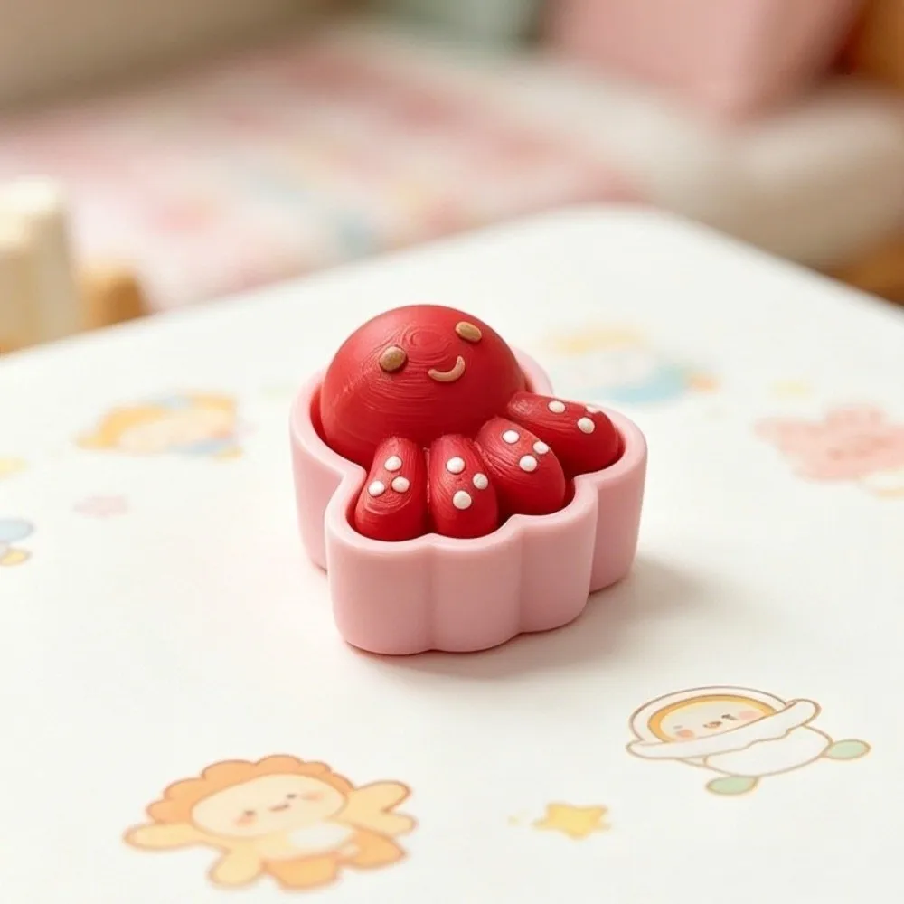 Funny Food Shape Toast Keyboard Clicker Finger Press 3D Printed Dessert Cheese Keyboard Squeeze Fruits Mini Mechanical Keyboard