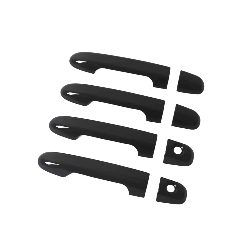 

Glossy Black Chrome Carbon Fiber Car Door Handle Cover Trim For Kia Forte Kia Cerato 2009-2013 Stickers Overlay