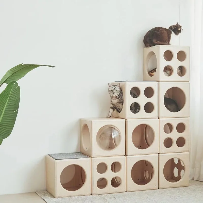 

Cat litter universal in all seasons, scratch-resistant and breathable wooden cat litter cat villa