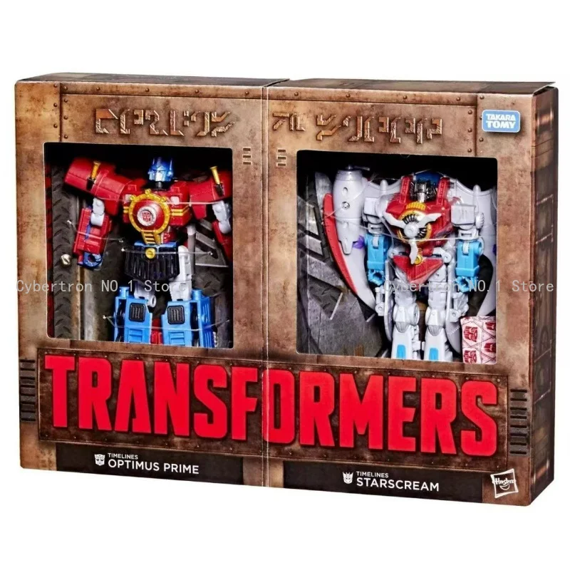 

Deformation Robot Transformers Toy Optimus Prime Starscream Timelines (Hearts of Steel) G1 Action Model Figures KO Birthday Gift