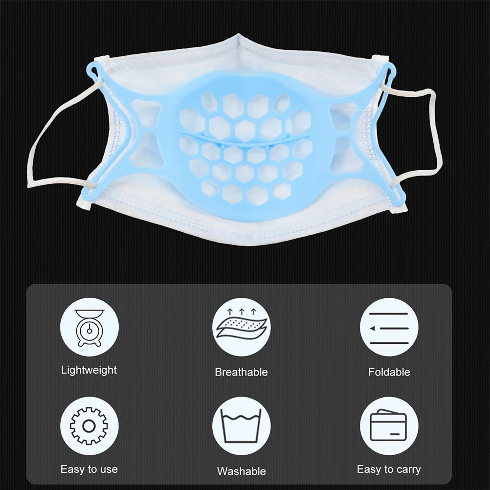 4 Pcs Masks Face Holder 3D Bracket Stand Lipstick Protective Inner Cool Support Pad Nose Mouth Facial Child