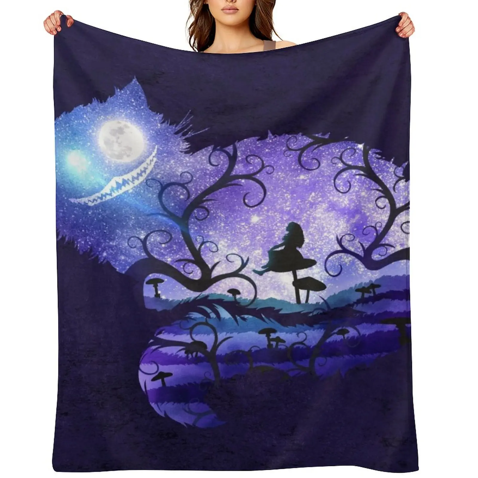 

We are all mad here Throw Blanket Heavy Soft Big halloween Blankets Sofas Of Decoration Blankets