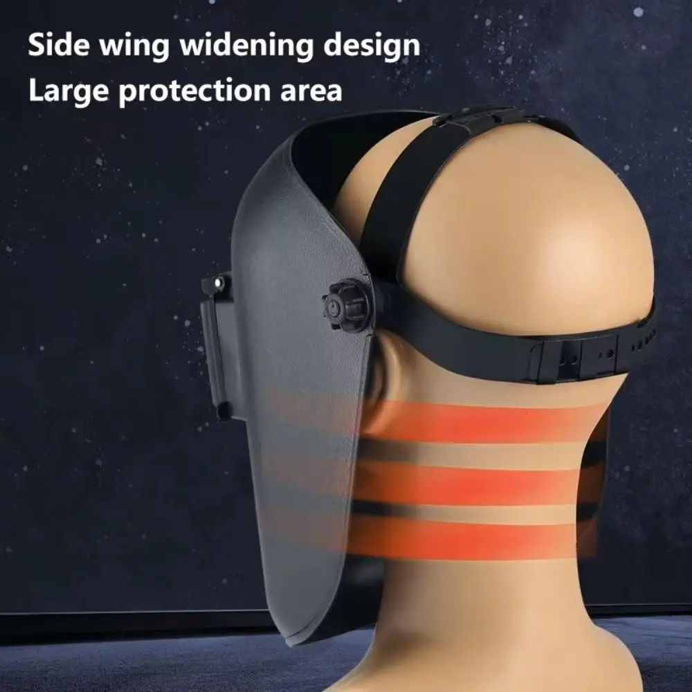 Durable Head-Mounted Electric Welding Mask Flip Cover Dust-Proof Protective Mask Lightweight Welder Mask
