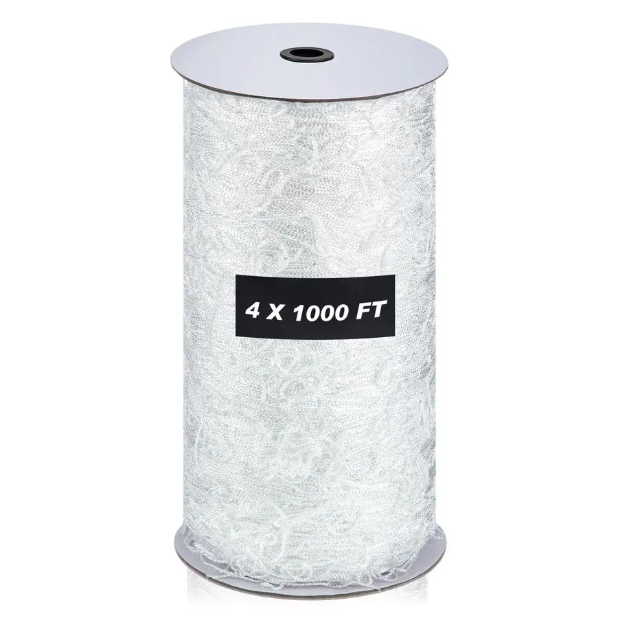 

Рулон сетки для подвязки растений 4 x 1000 футов, мягкая нейлоновая сетка повышенной прочности для сада, оптом, для вьющихся растений, виноградных шпалер, выращивания растений