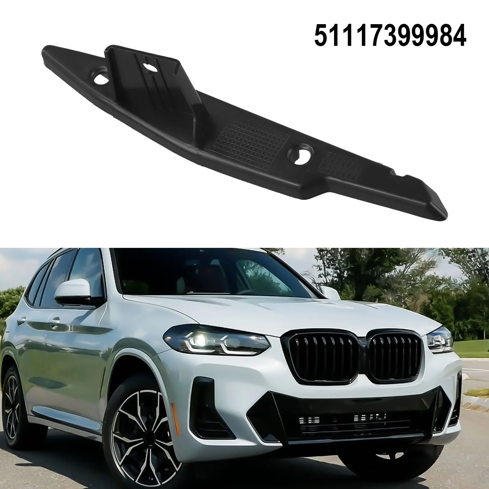 Colour Black 51117399984 Bracket Wear-resistant Easy To Use High-quality Materials Quick To Install Replacement Installation