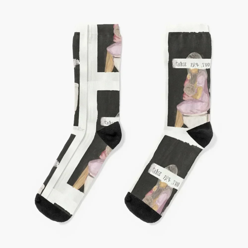 

TABLE FOR TWO Socks cartoon winter gifts crazy cotton Socks Ladies Men's