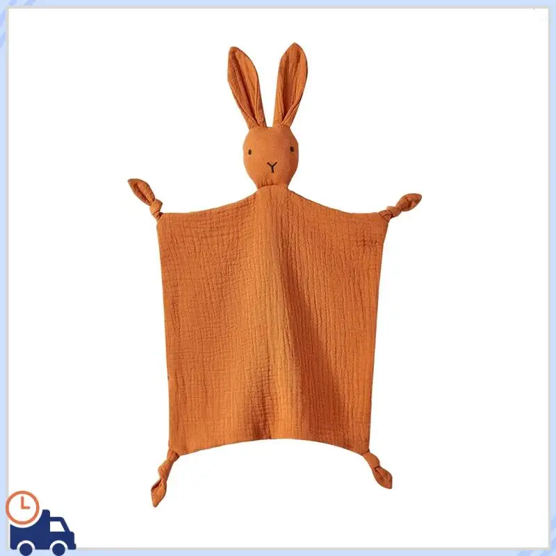 AD05-Loveys For Babies Personalized Muslin Lovey Blanket Custom Embroidered Baby Security Blanket Bunny Comforter With Nam